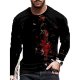 Men's Unisex Tee T shirt Shirt 3D Print Graphic Prints Basketball Print Long Sleeve Daily Tops Casual Designer Big and Tall Blac