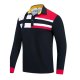 Men's Golf Shirt Striped Button-Down Long Sleeve Street Tops Cotton Sportswear Casual Fashion Comfortable Royal Blue