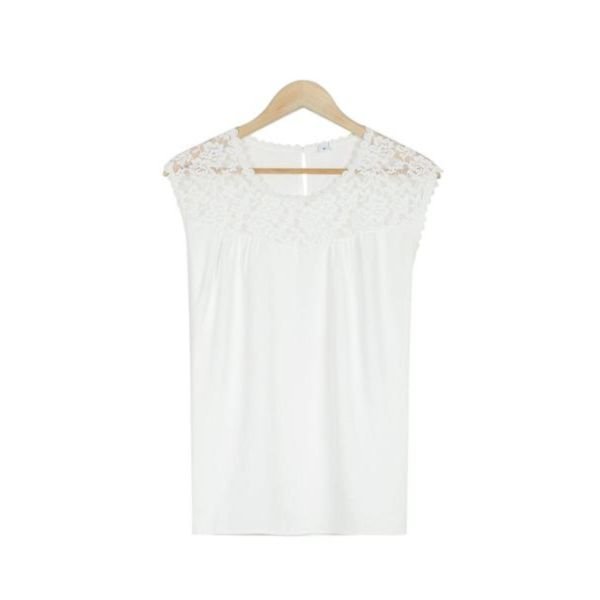 Always Keep Your Promises White Lace Top