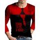 Men's Unisex Tee T shirt Shirt 3D Print Color Block Graphic Prints Print Long Sleeve Daily Tops Casual Designer Big and Tall Bla