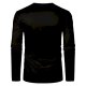 Men's Unisex Tee T shirt Shirt 3D Print Graphic Prints Clock Print Long Sleeve Daily Tops Casual Designer Big and Tall Black