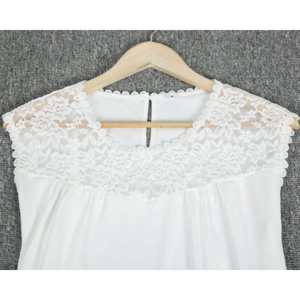 Always Keep Your Promises White Lace Top