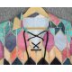 Kaleidoscope Argyle Print Tied  Top