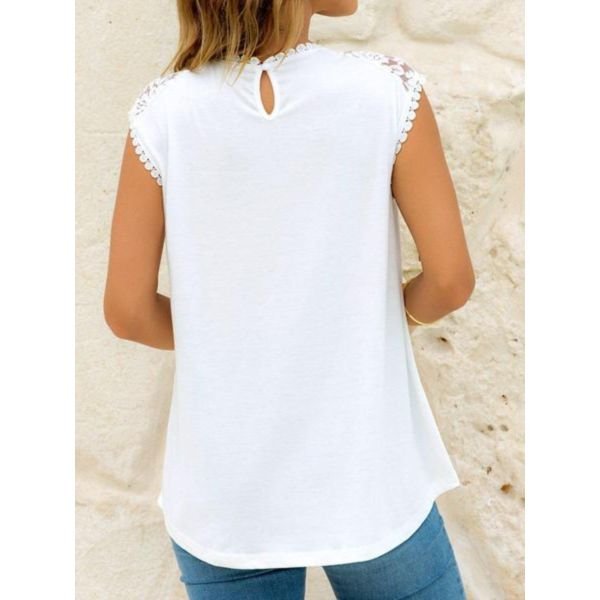 Always Keep Your Promises White Lace Top