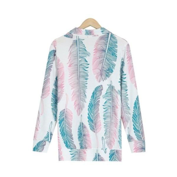 Modern Print Long Sleeve Top